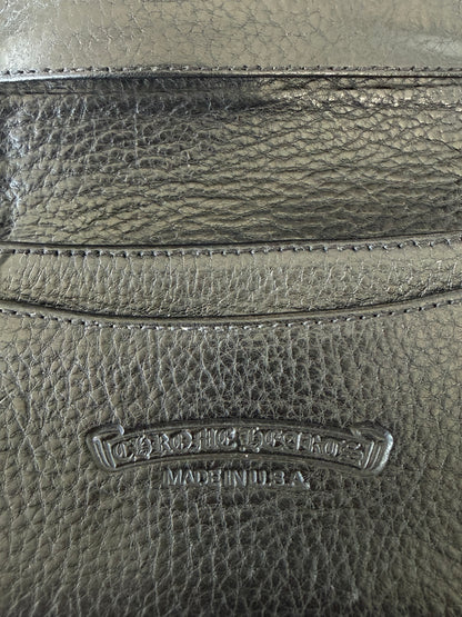 Chrome Hearts Black & Silver Scroll Folded Cardholder