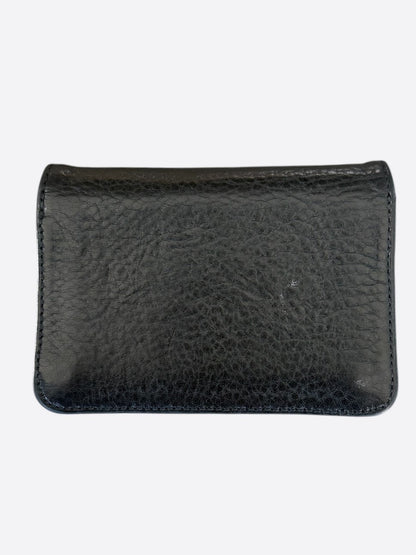 Chrome Hearts Black & Silver Scroll Folded Cardholder