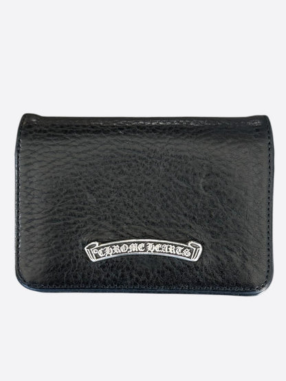 Chrome Hearts Black & Silver Scroll Folded Cardholder