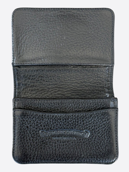 Chrome Hearts Black & Silver Scroll Folded Cardholder