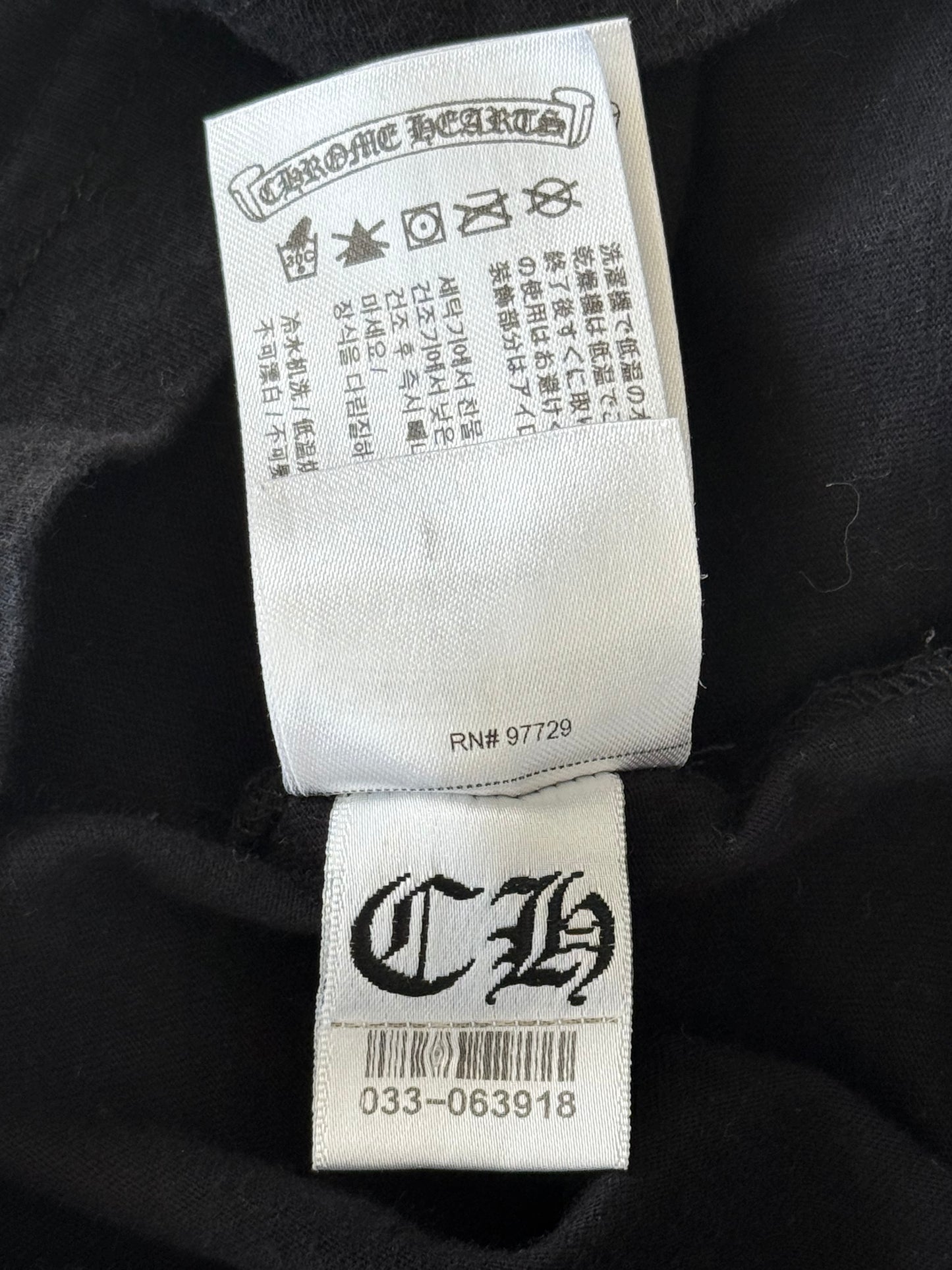 Chrome Hearts Black & Pink Foti Graphic T-Shirt