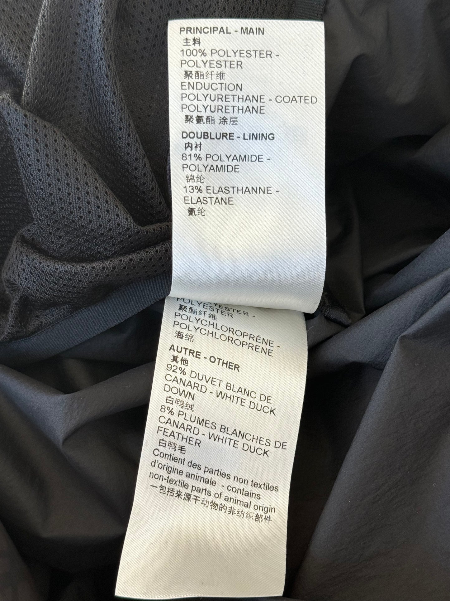 Louis Vuitton Black & Grey 2054 Monogram Heat Reflective Puffer Jacket