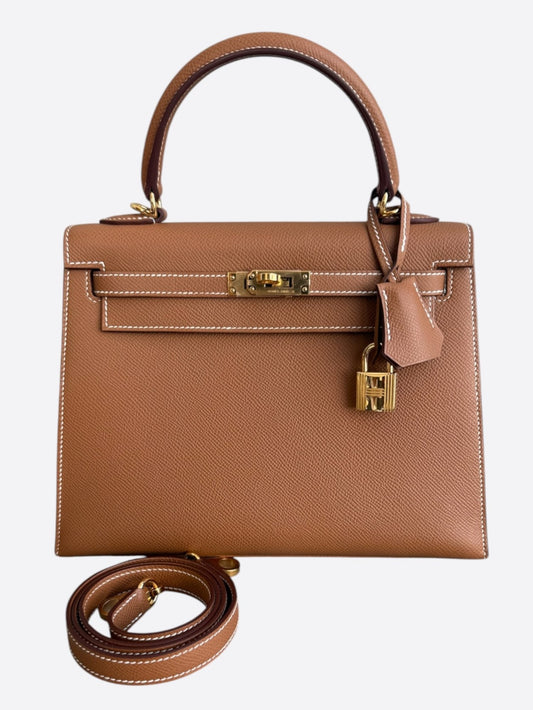 Hermes Gold Epsom & Gold Hardware Kelly 25