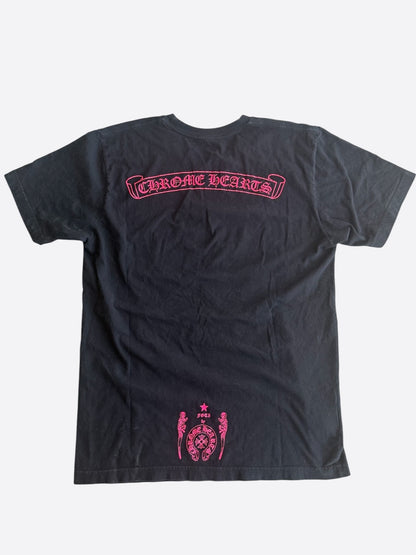 Chrome Hearts Black & Pink Foti Graphic T-Shirt