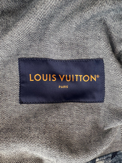 Louis Vuitton Blue Floral Monogram Denim Jacket