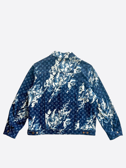 Louis Vuitton Blue Floral Monogram Denim Jacket