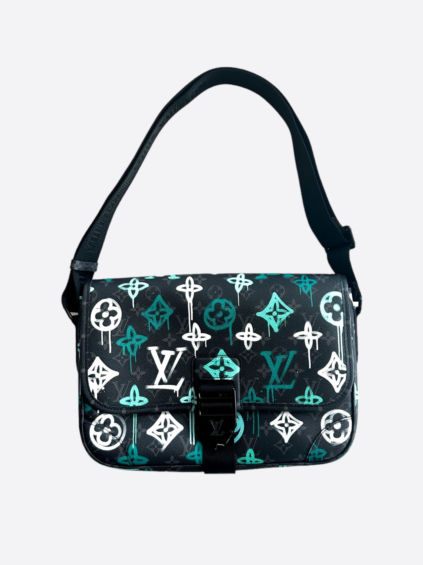 Louis Vuitton Graffiti Monogram Eclipse Archy MM Messenger Bag