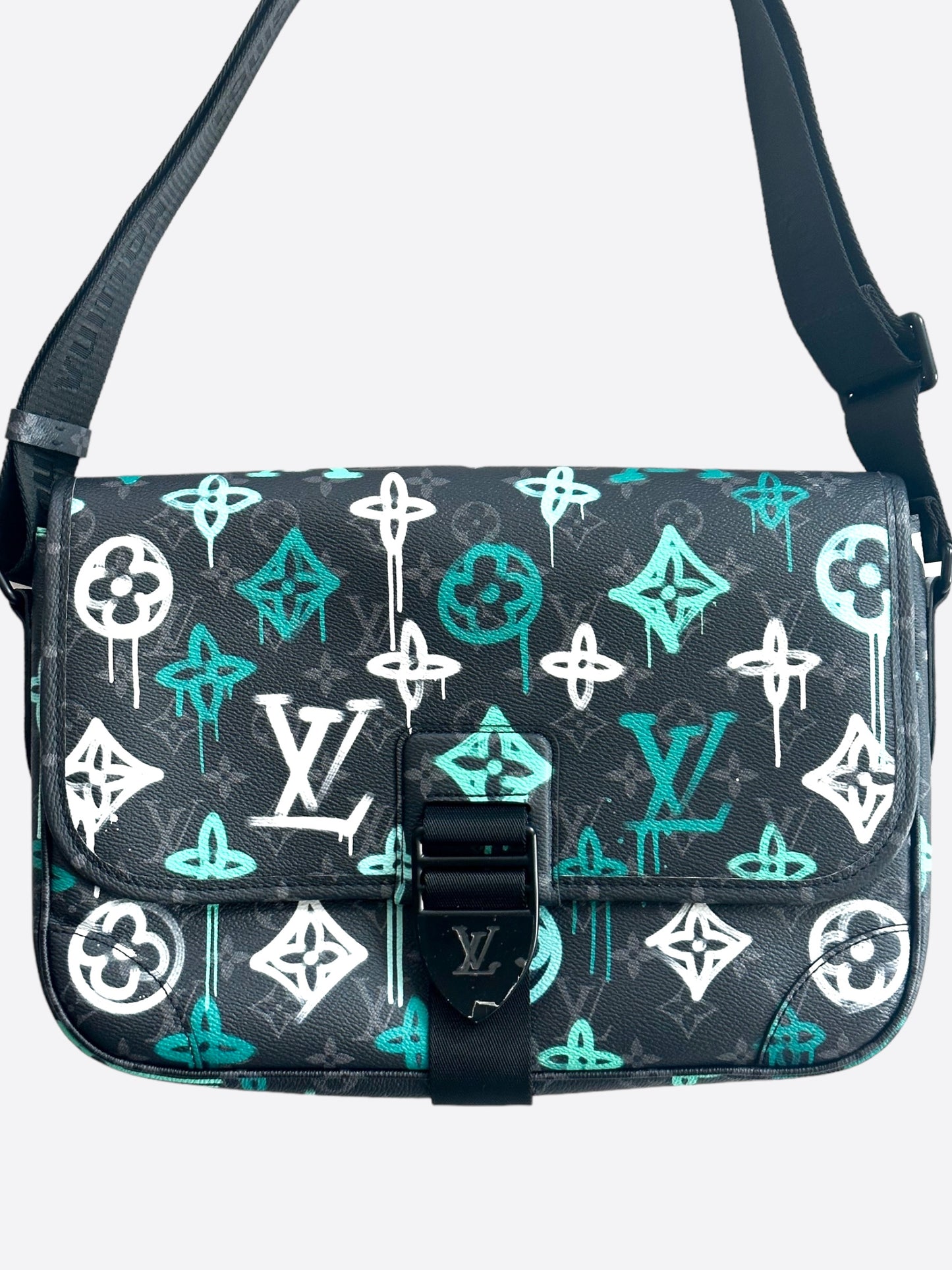 Louis Vuitton Graffiti Monogram Eclipse Archy MM Messenger Bag