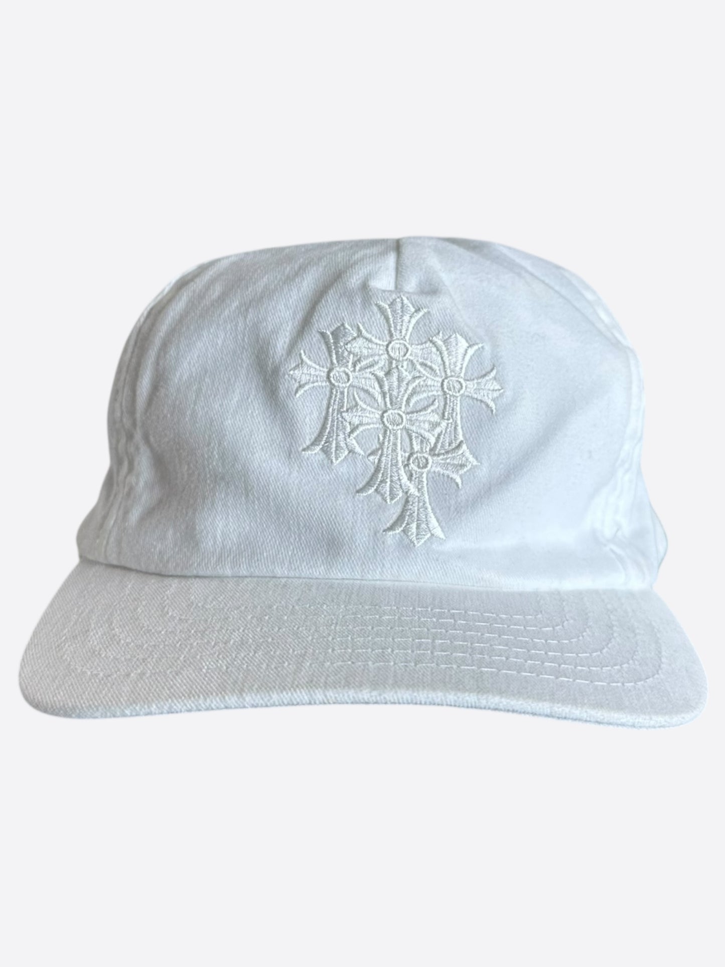 Chrome Hearts White Cross Trucker Hat