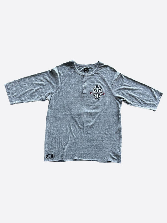 Chrome Hearts Grey & Multicolor Dagger Logo Women's T-Shirt