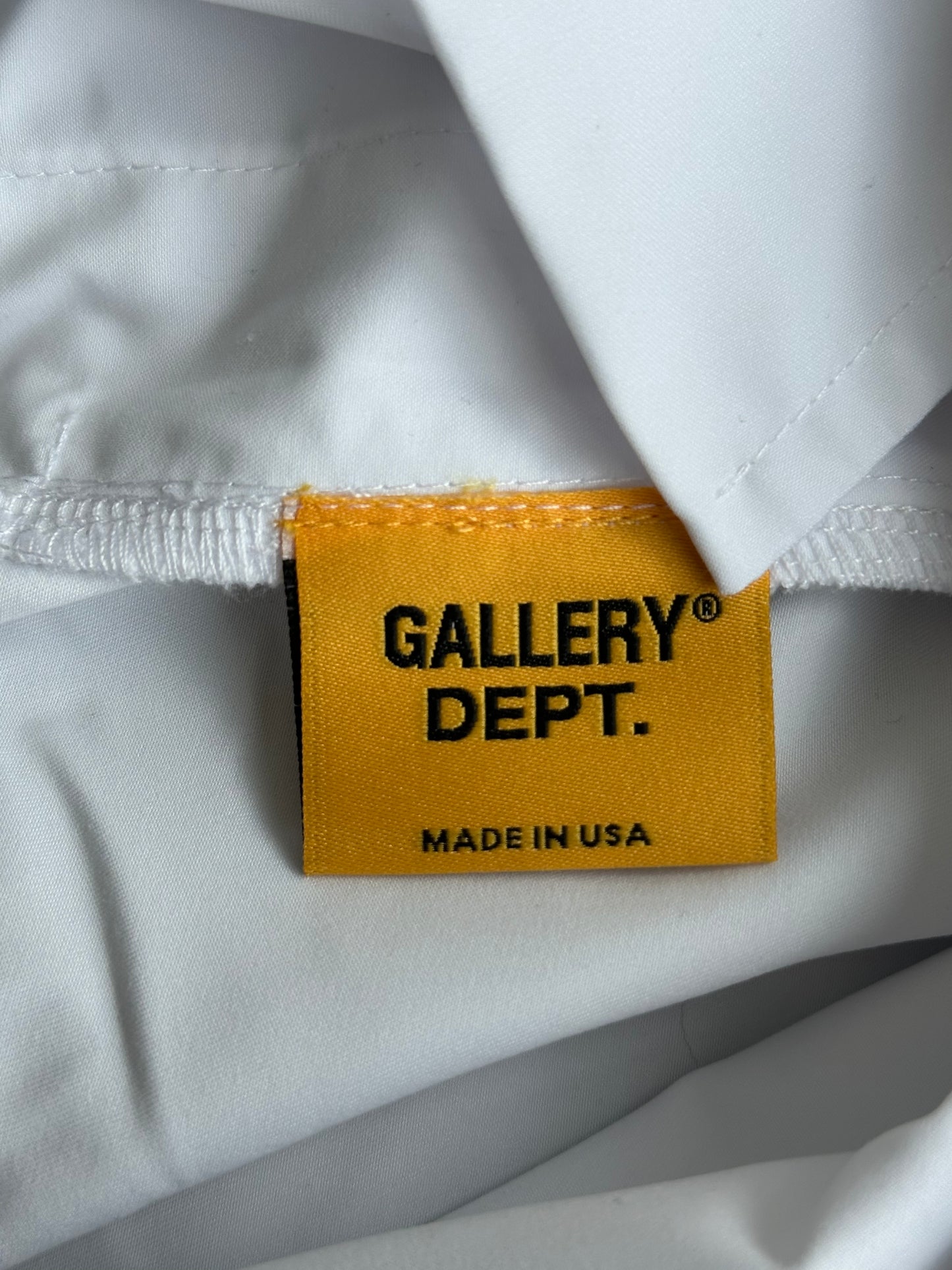 Gallery Dept White & Black Logo Zuma Shorts