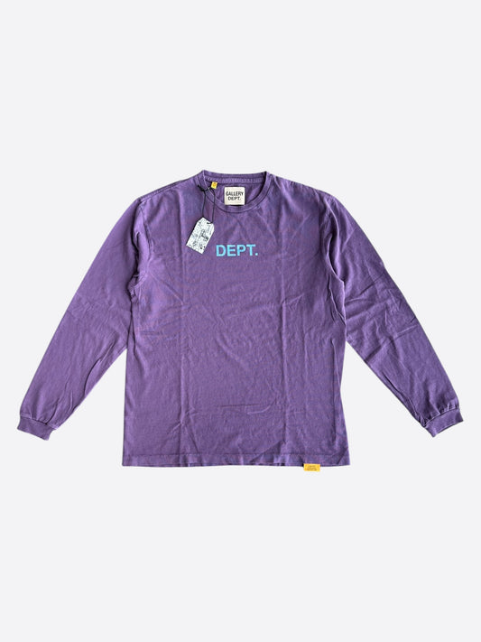Gallery Dept Purple & Blue Logo Longsleeve T-Shirt