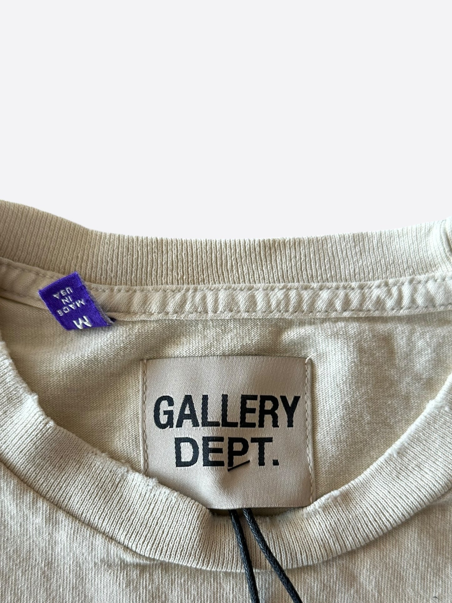 Gallery Dept Antique White & Black See Thru People T-Shirt