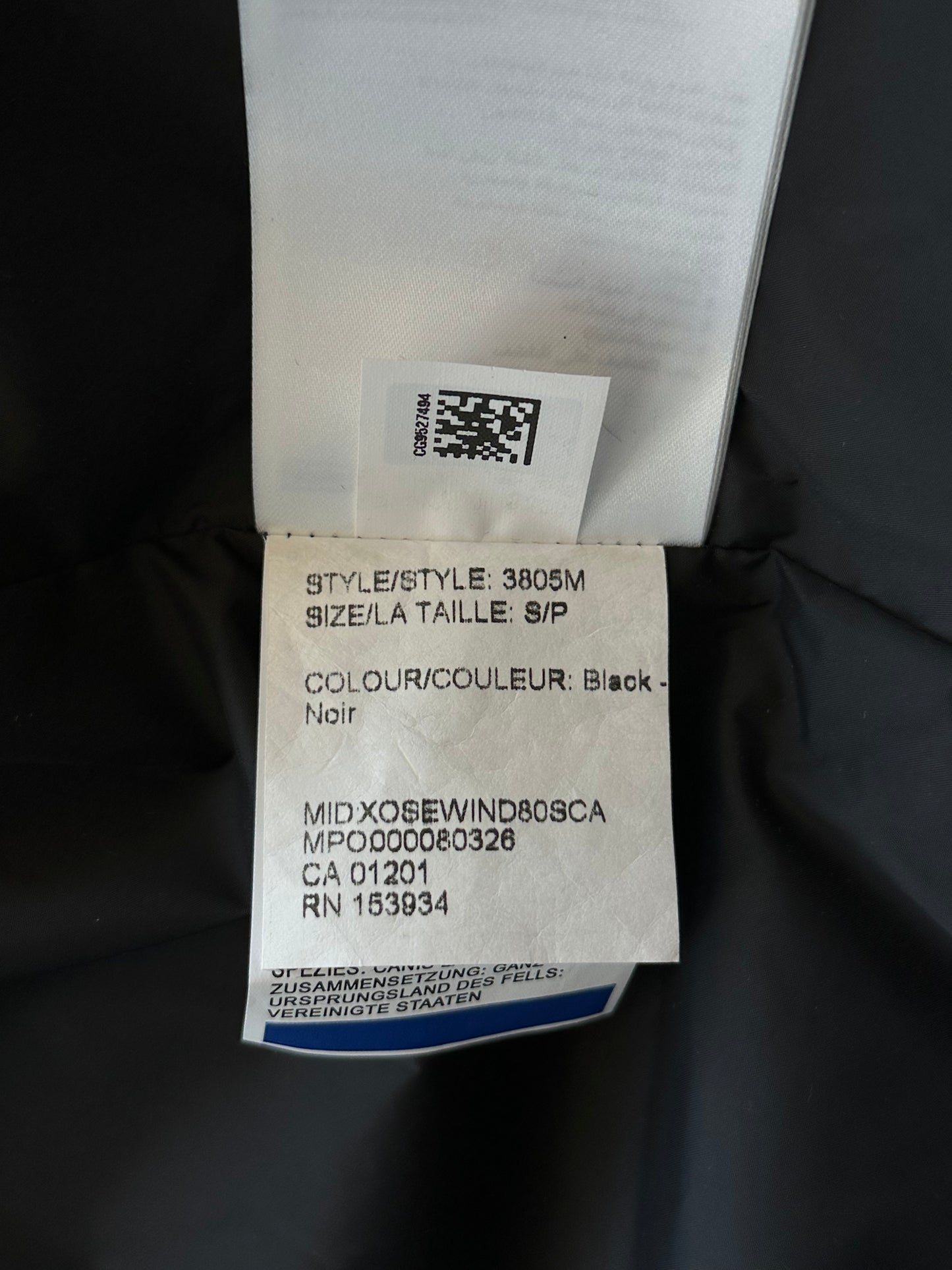 Canada Goose Black Carson Men's Jacket