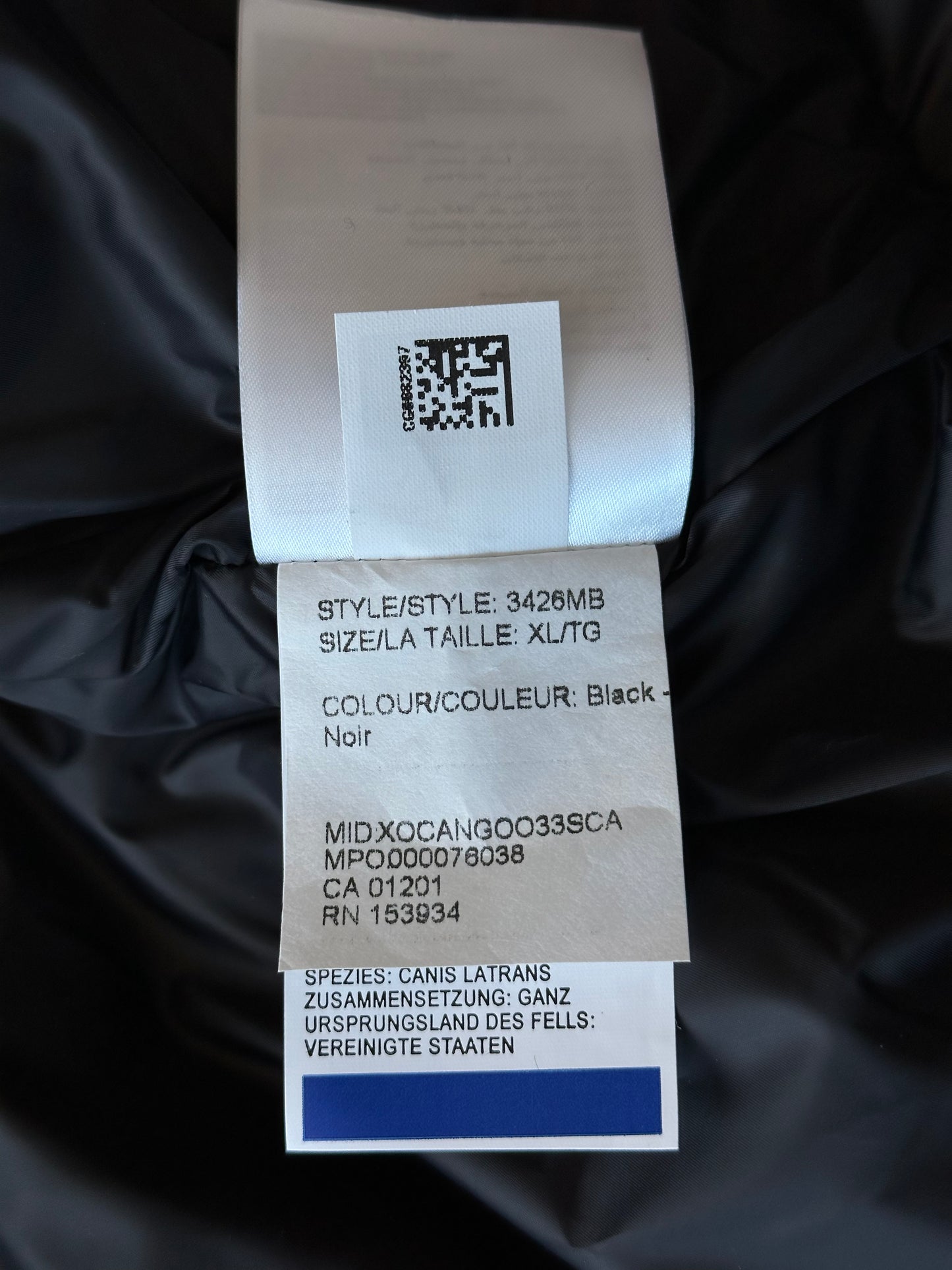 Canada Goose Black Carson Black Label Men's Jacket