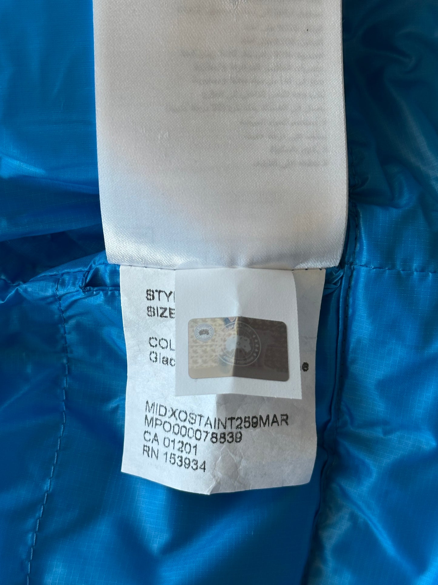 Canada Goose Glaicer Blue Crofton Men's Vest