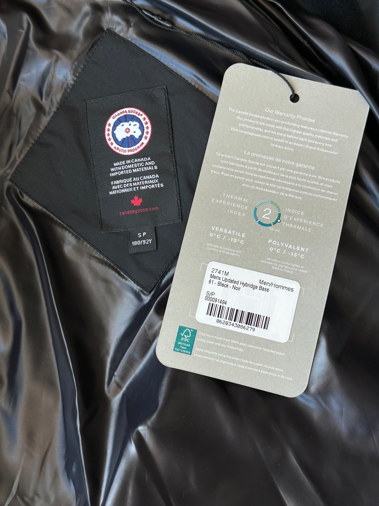 Canada Goose Black Hybridge Base Jacket