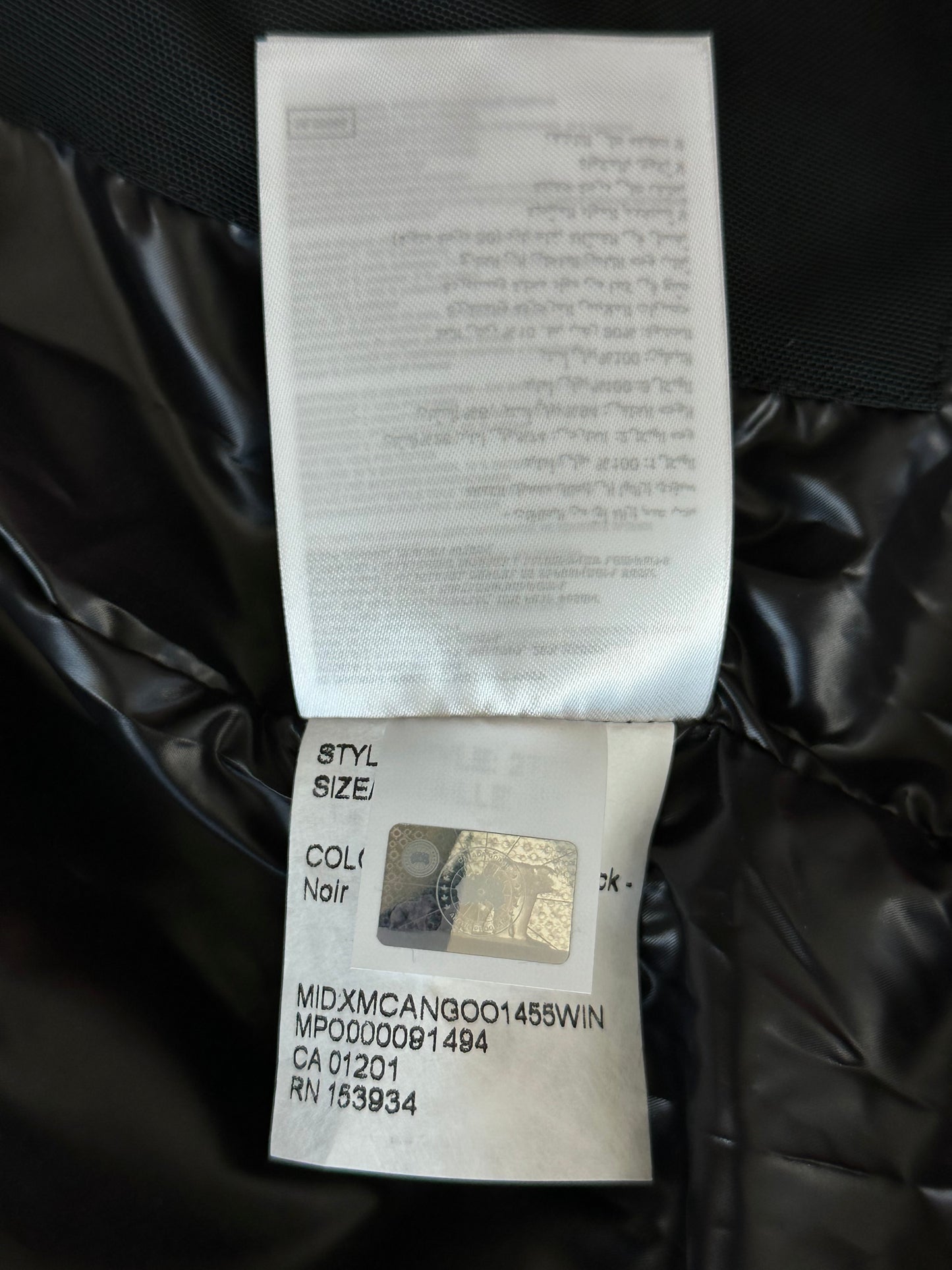 Canada Goose Black Hybridge Base Jacket