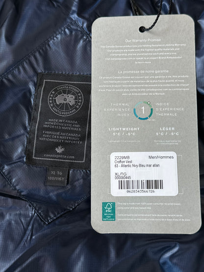 Canada Goose Atlantic Navy Crofton Black Label Men's Vest