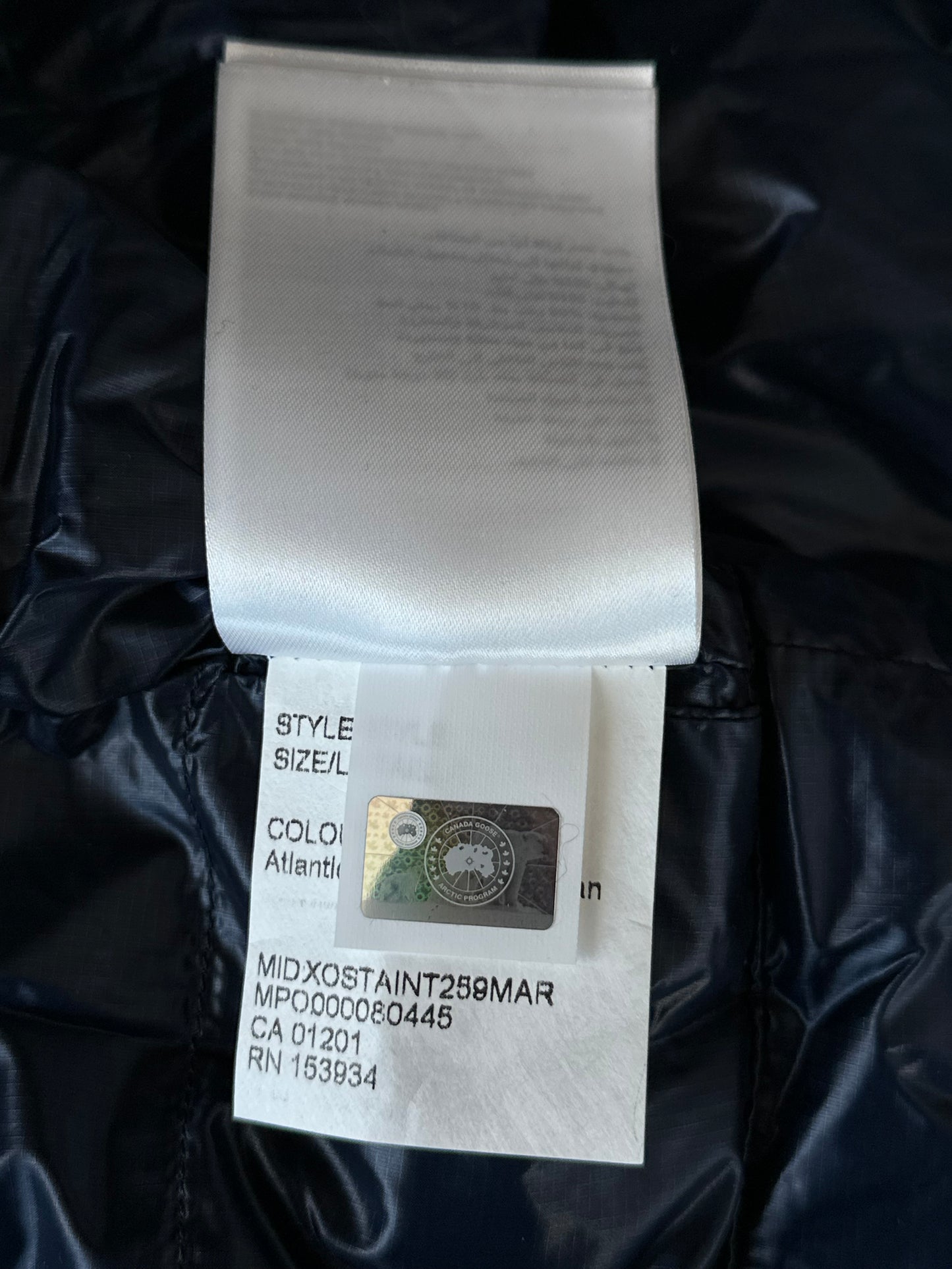 Canada Goose Atlantic Navy Crofton Black Label Men's Vest