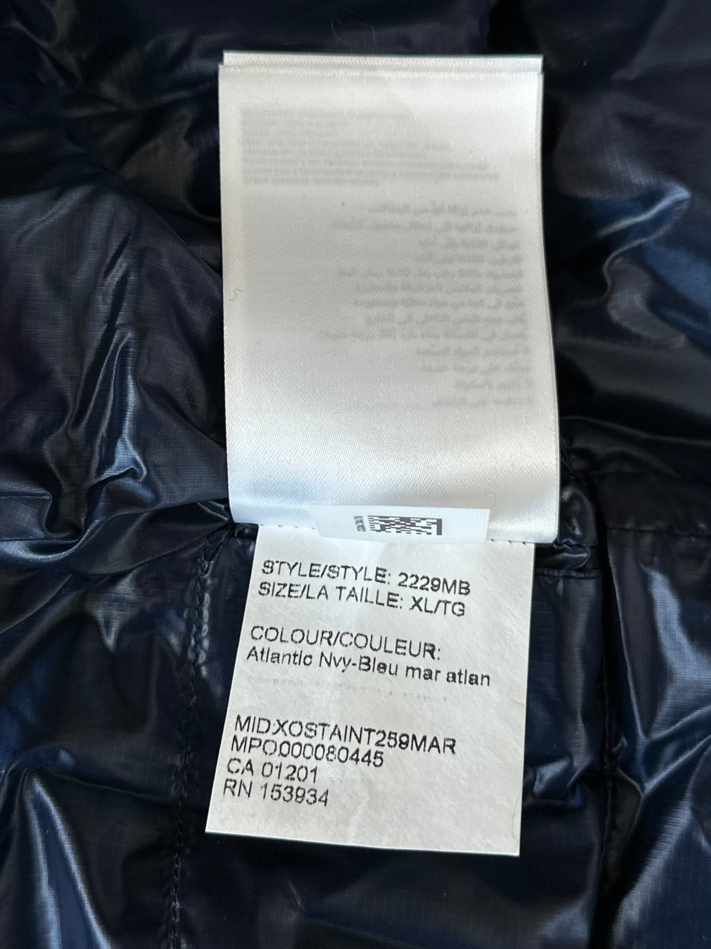 Canada Goose Atlantic Navy Crofton Black Label Men's Vest