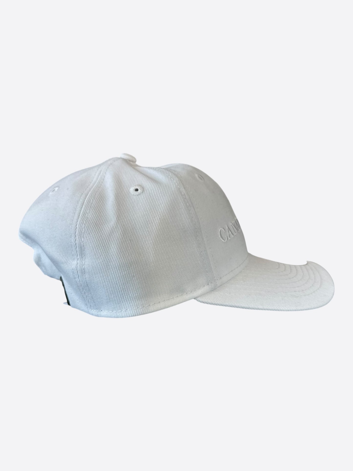 Canada Goose White Embroidered Logo Hat