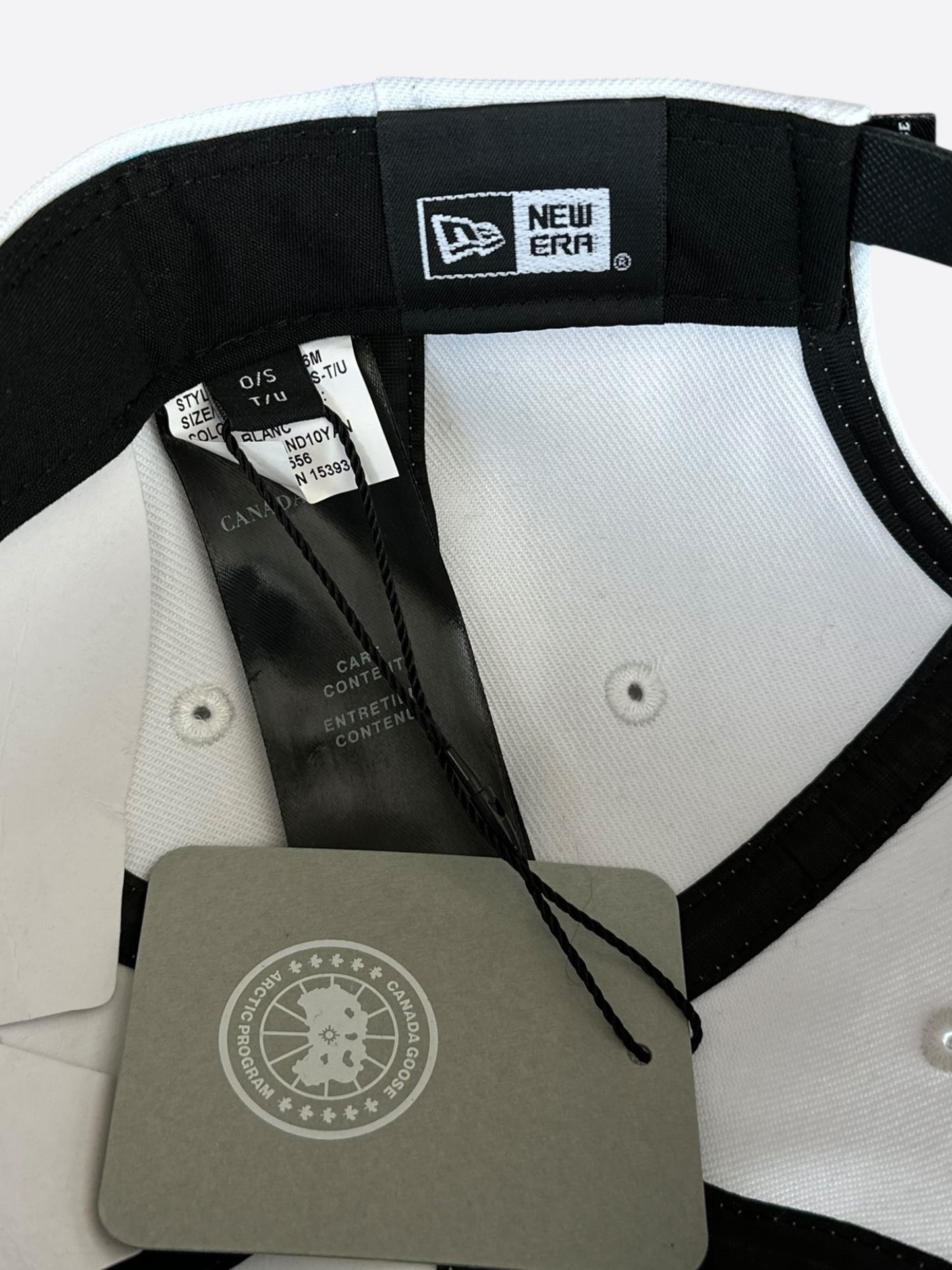 Canada Goose White Embroidered Logo Hat