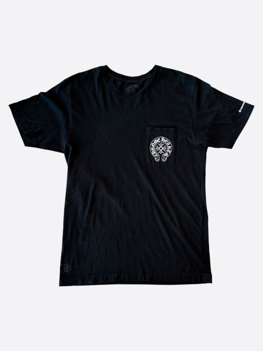 Chrome Hearts Black & White Horseshoe Logo T-Shirt