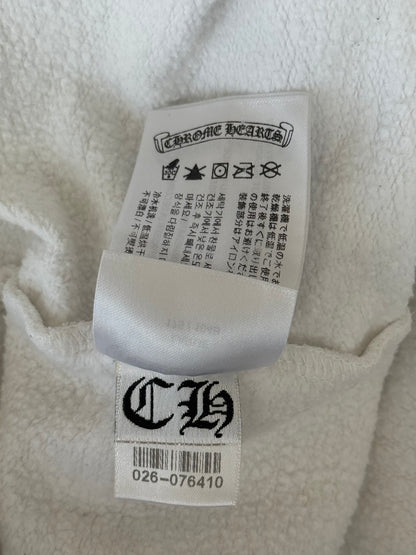 Chrome Hearts White Glow In The Dark Horseshoe Logo Hoodie