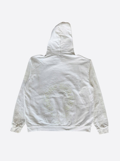 Chrome Hearts White Glow In The Dark Horseshoe Logo Hoodie