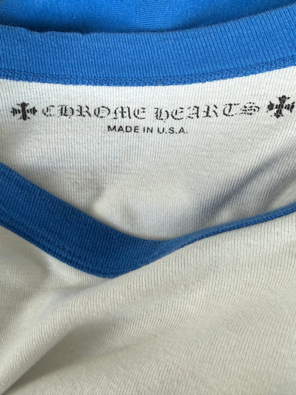 Chrome Hearts Blue & White CH Logo Longsleeve T-Shirt