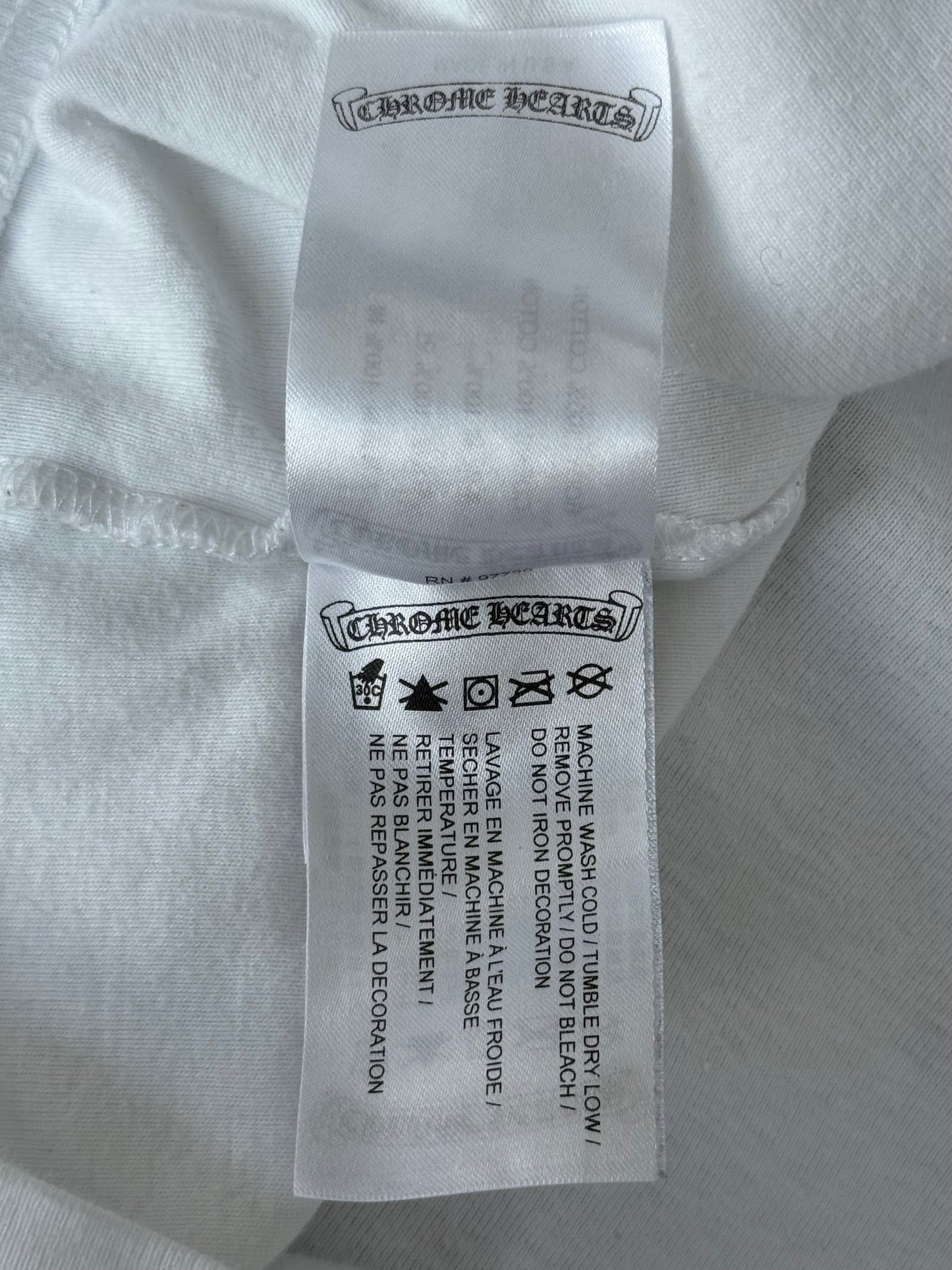 Chrome Hearts Blue & White CH Logo Longsleeve T-Shirt