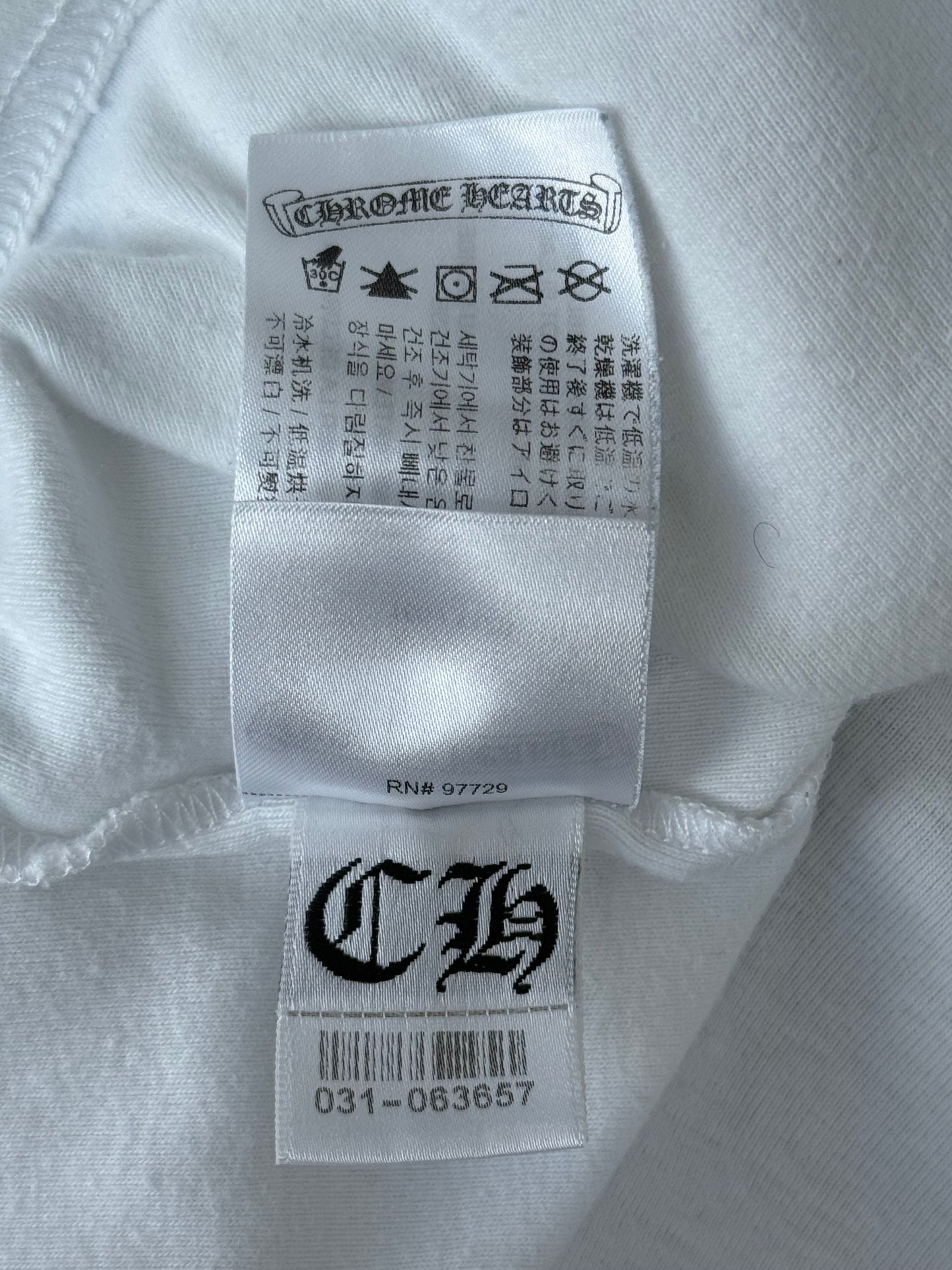 Chrome Hearts Blue & White CH Logo Longsleeve T-Shirt