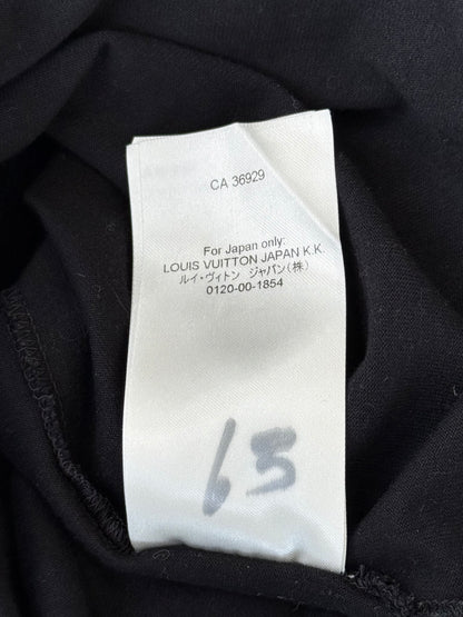 Louis Vuitton Black Gradient Beaded Logo T-Shirt
