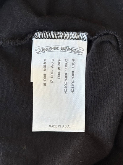 Chrome Hearts Black & Purple Neck Logo T-Shirt