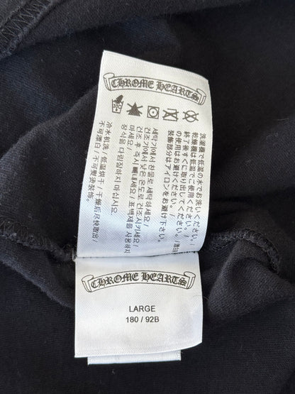 Chrome Hearts Black & Purple Neck Logo T-Shirt