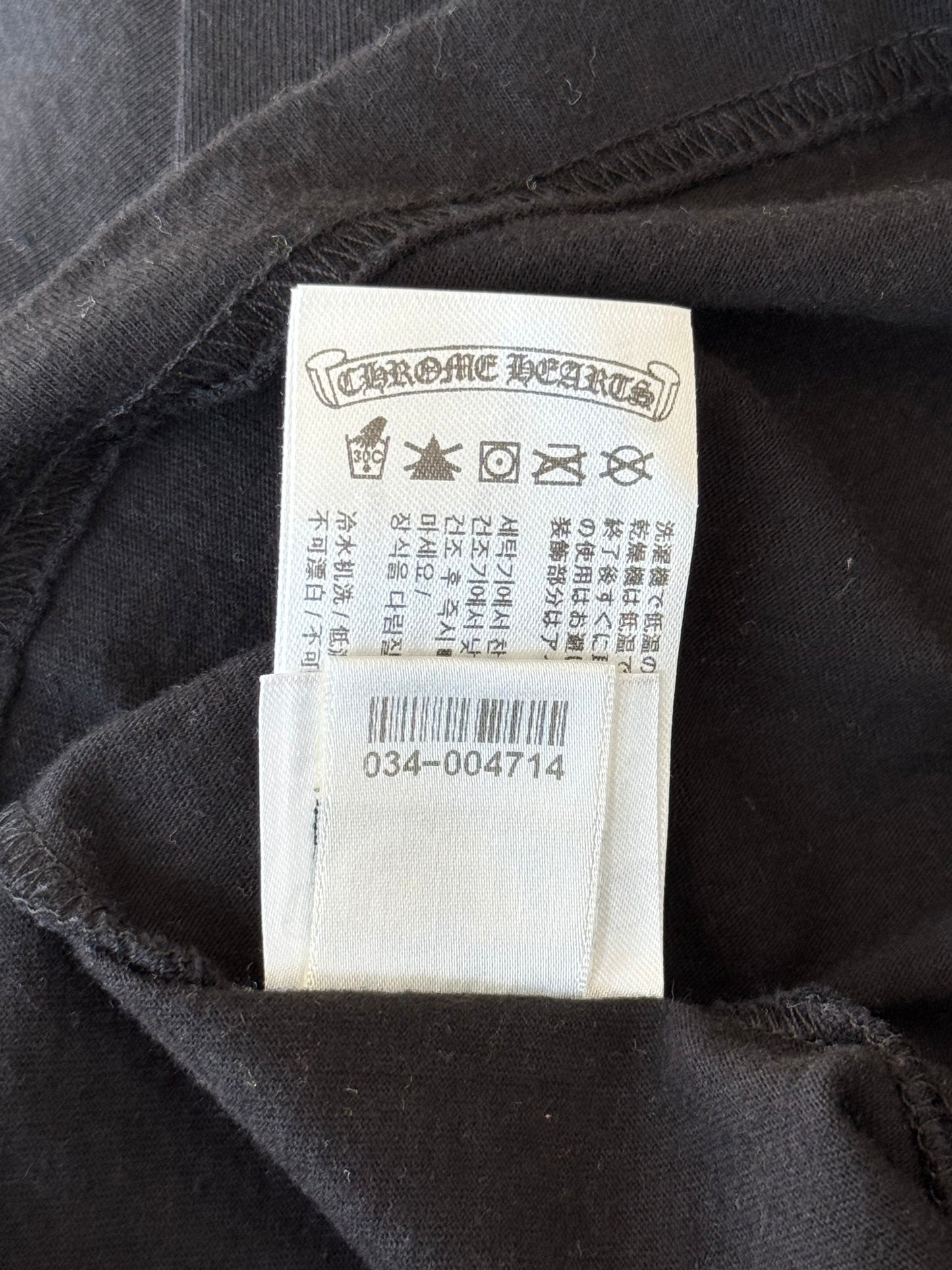 Chrome Hearts Black & Purple Neck Logo T-Shirt