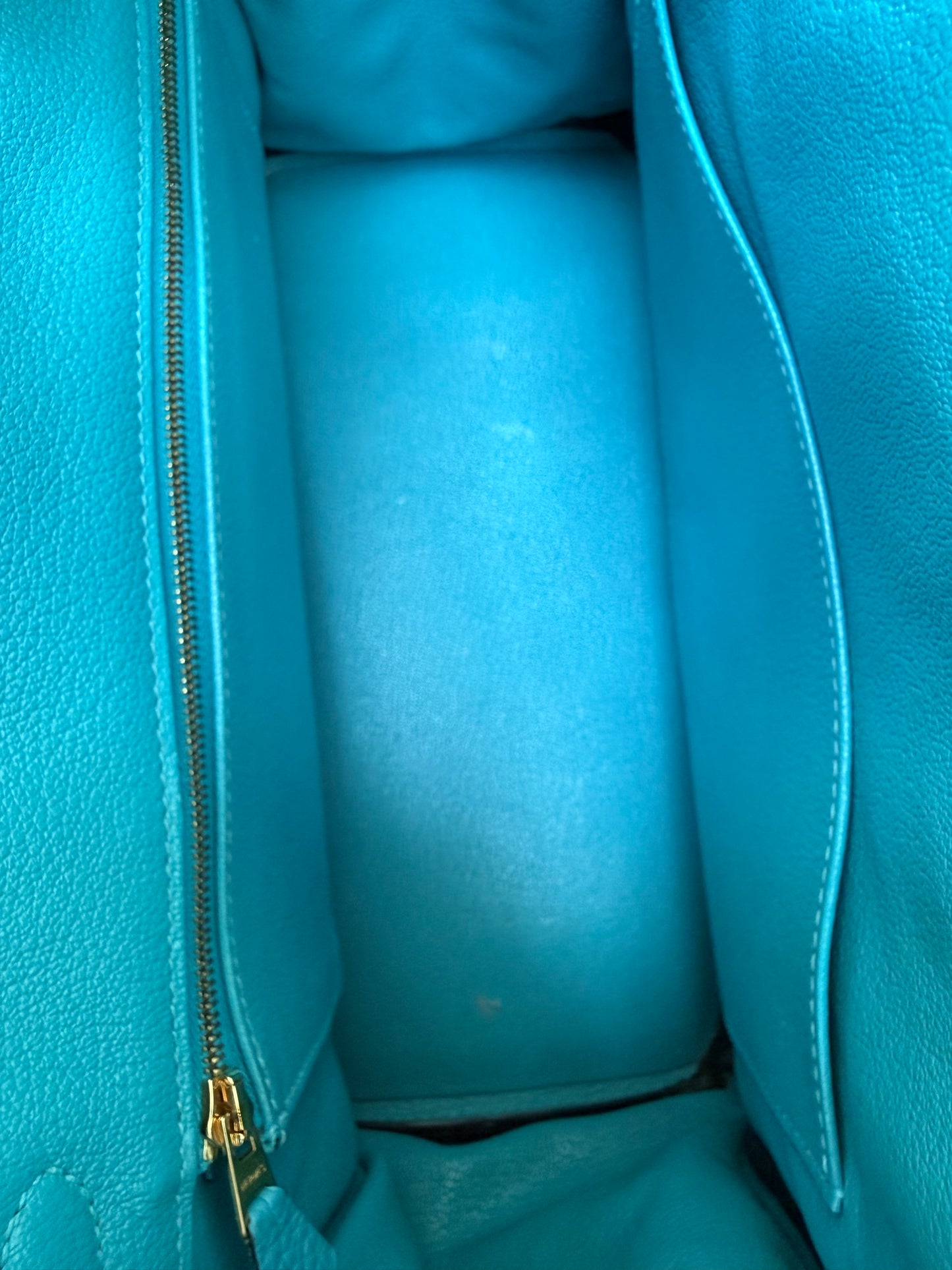 Hermes Blue Togo & Gold Hardware Birkin 30