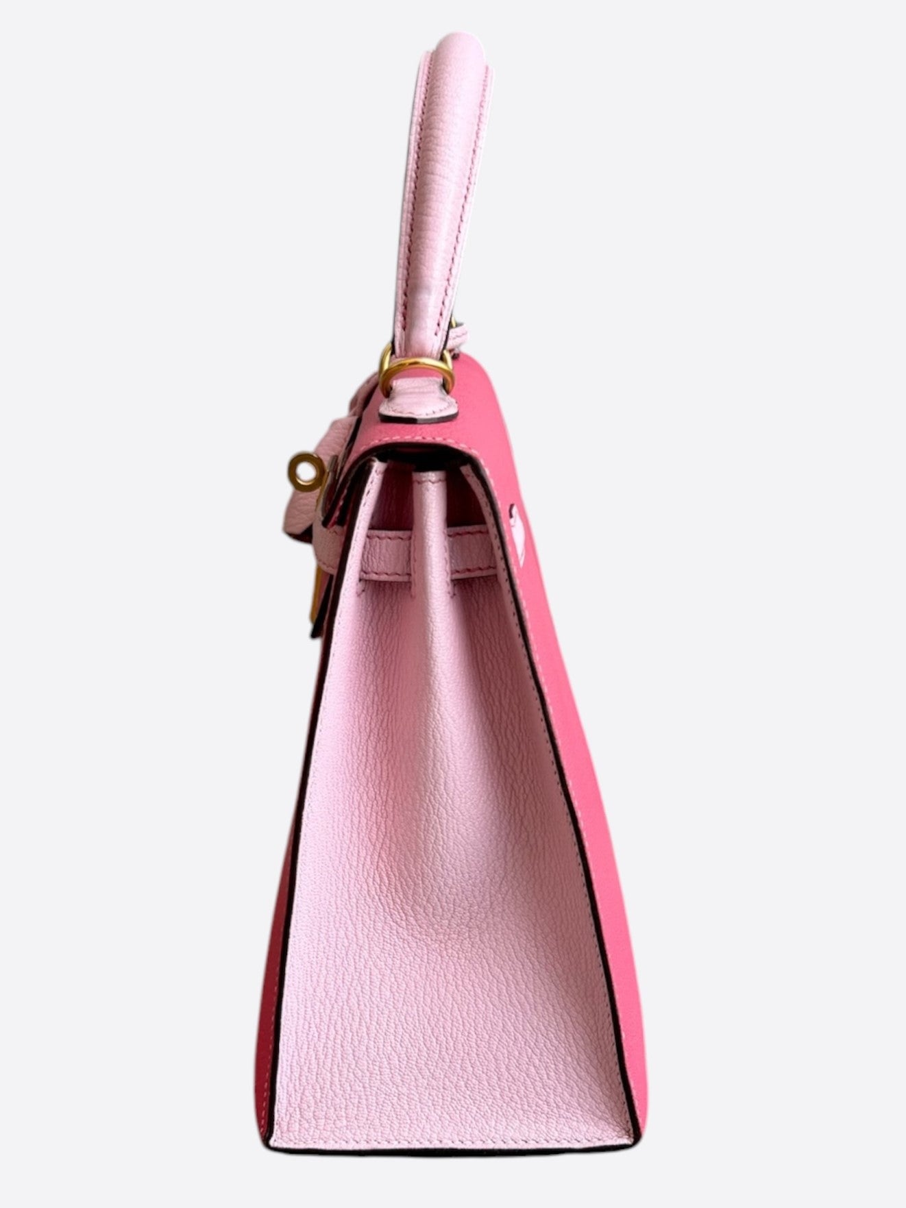 Hermes Bubble Gum & Barbie Pink Epsom & Gold Hardware Kelly 25