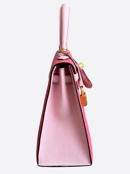 Hermes Bubble Gum & Barbie Pink Epsom & Gold Hardware Kelly 25