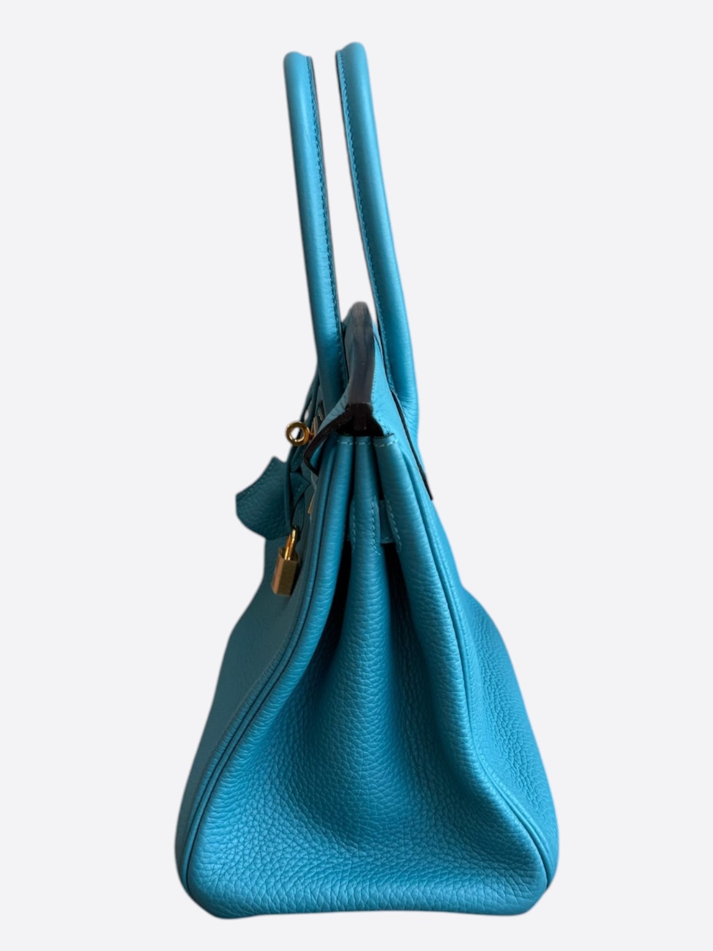 Hermes Blue Togo & Gold Hardware Birkin 30