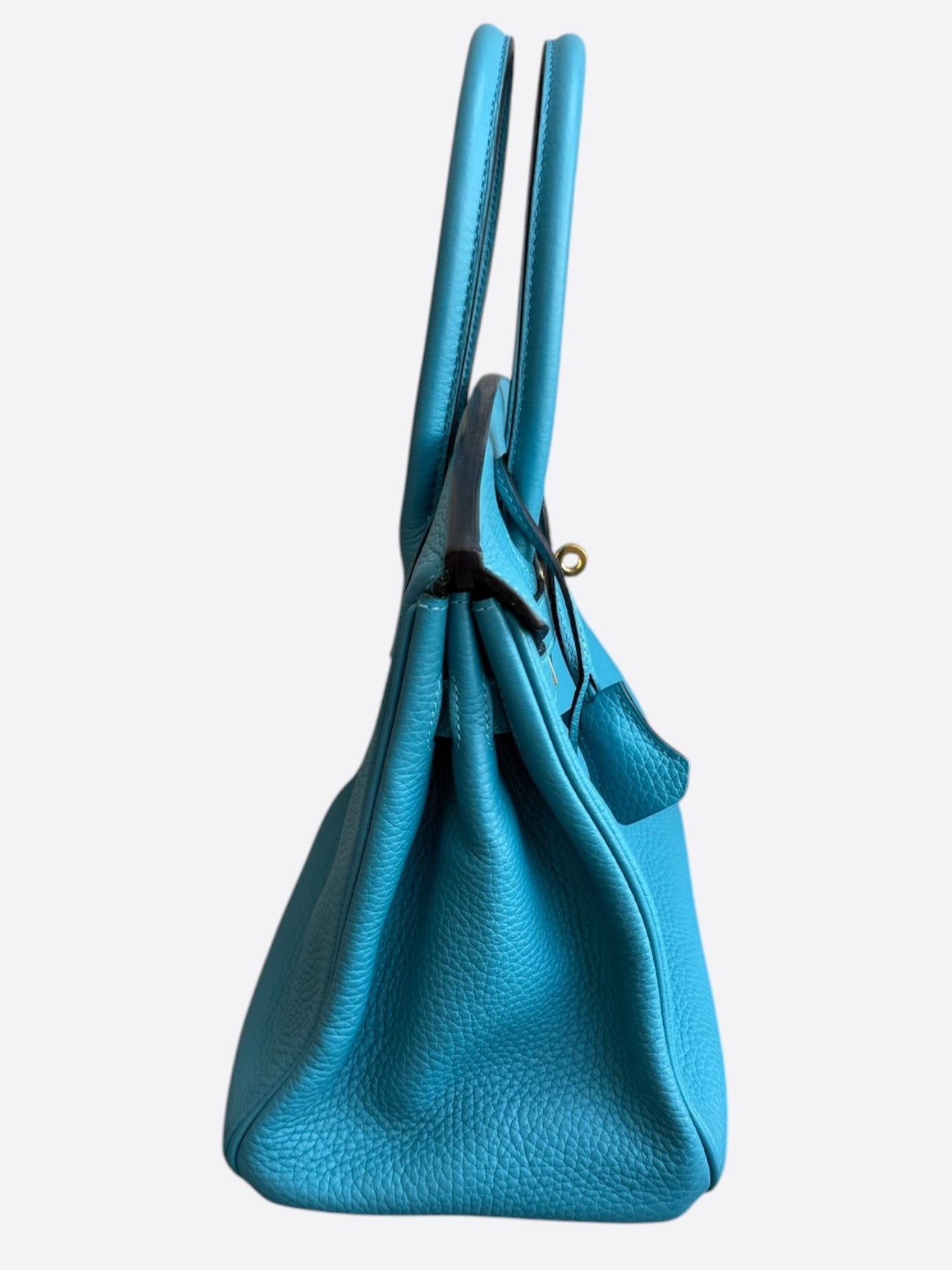 Hermes Blue Togo & Gold Hardware Birkin 30