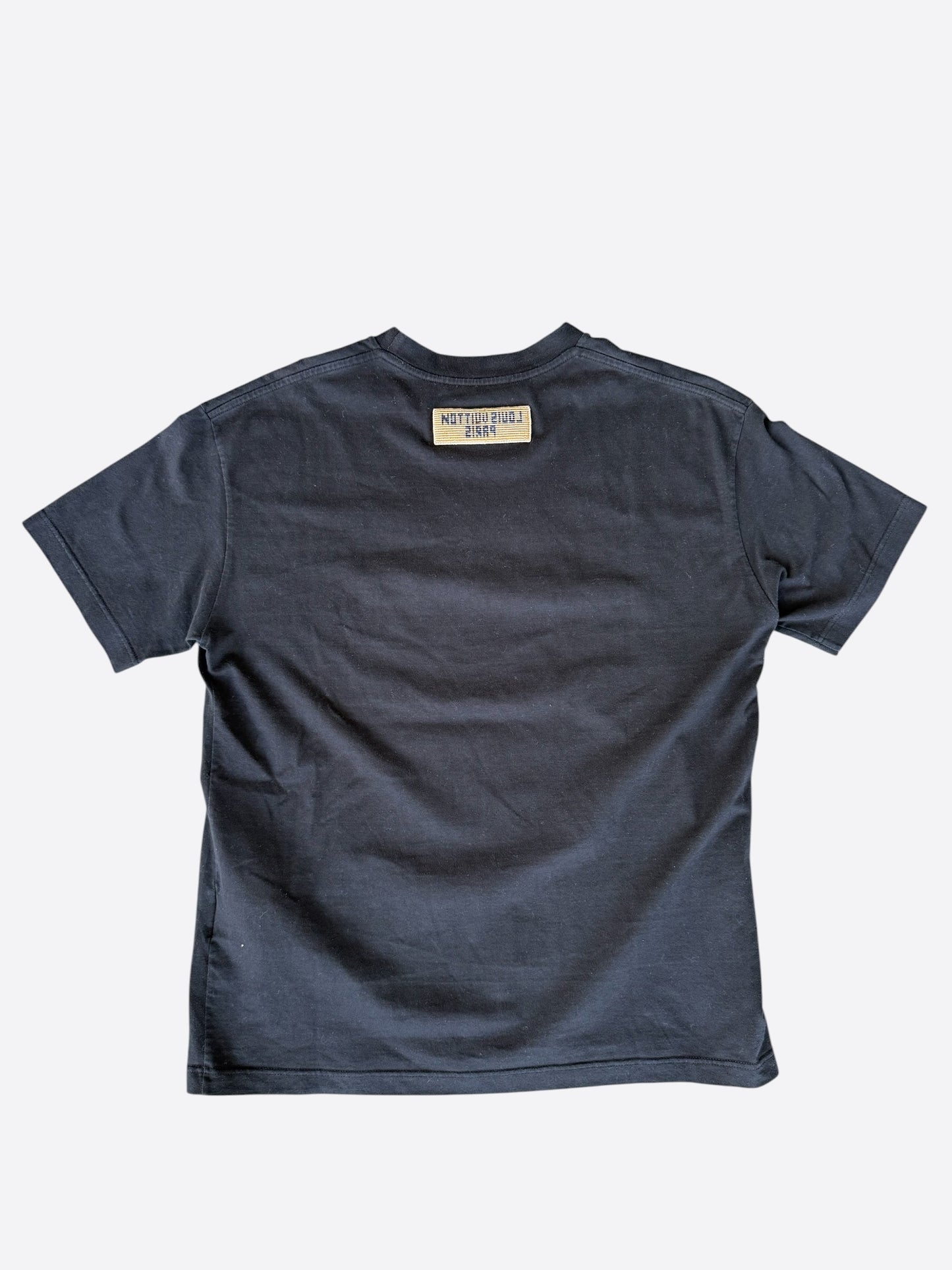 Louis Vuitton Black Gradient Beaded Logo T-Shirt