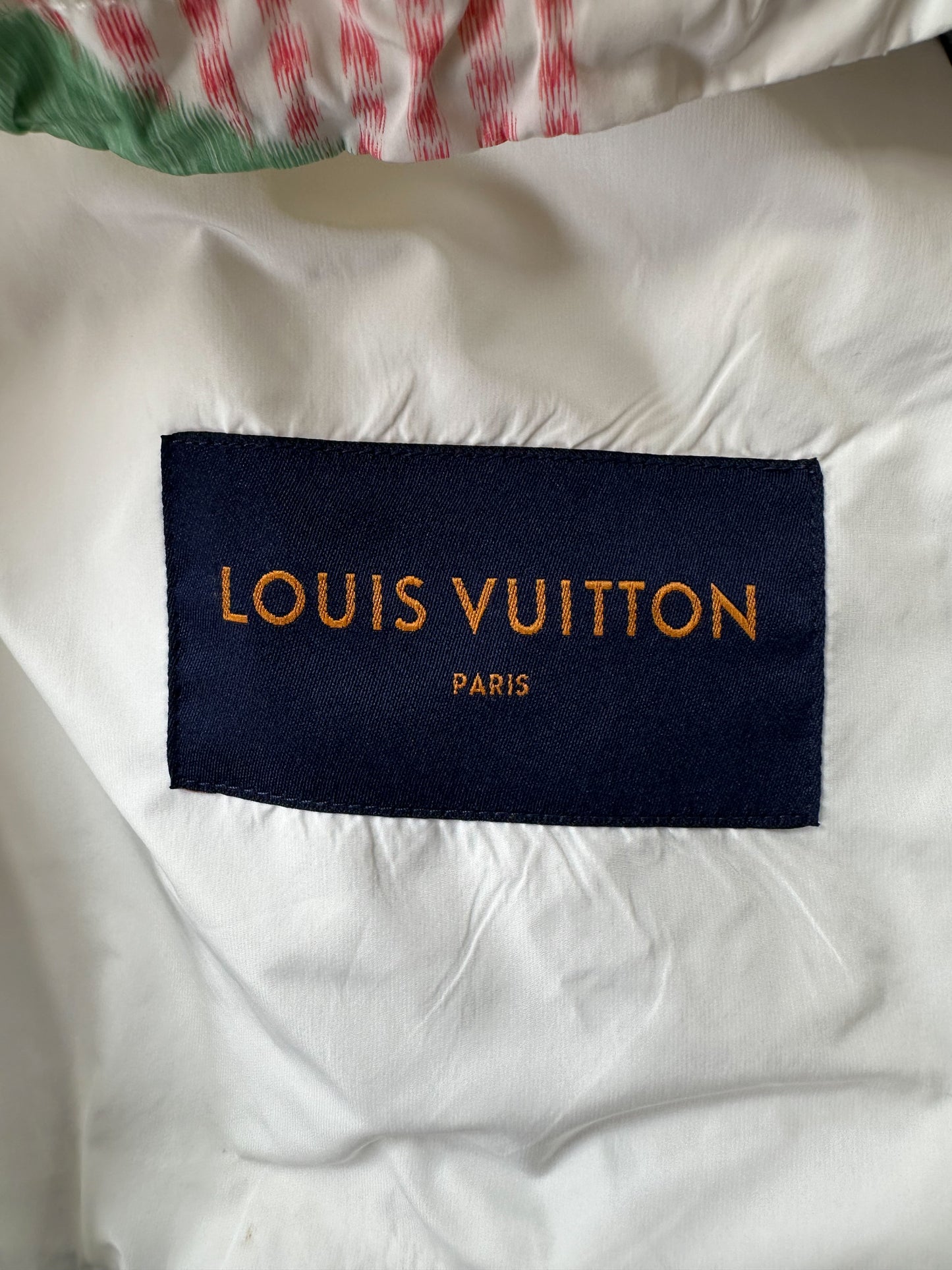 Louis Vuitton White Multicolor Flower Monogram Windbreaker