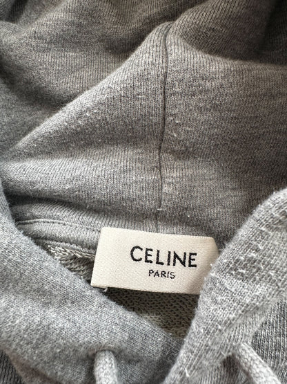 Celine Grey & Black Logo Hoodie