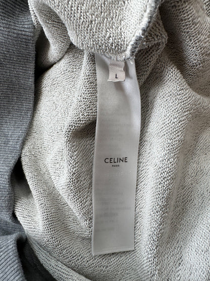 Celine Grey & Black Logo Hoodie