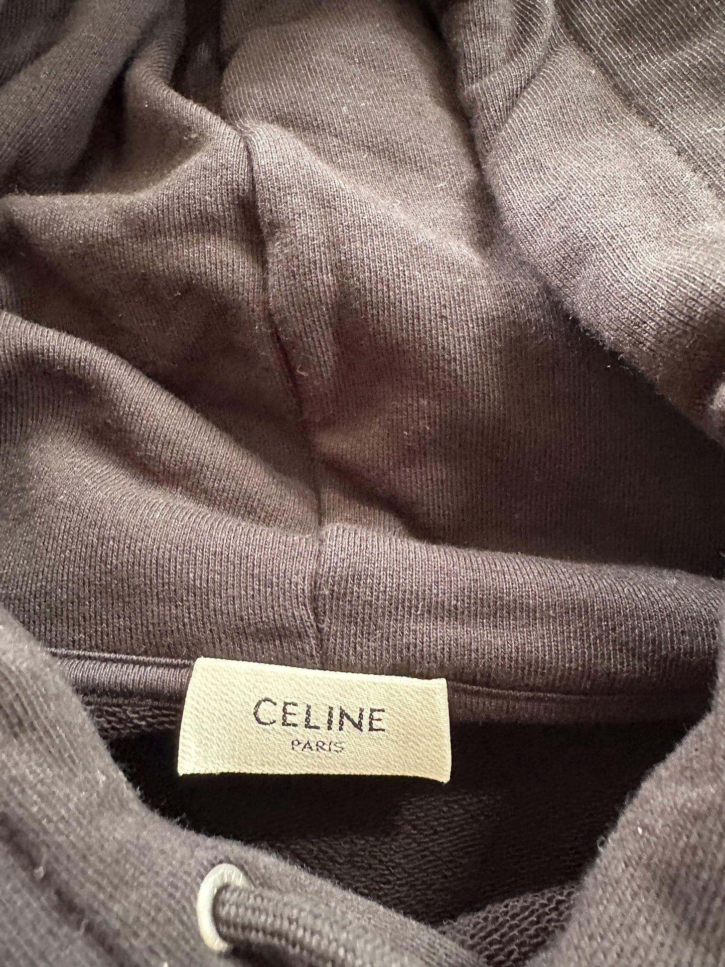 Celine Black & White Logo Hoodie