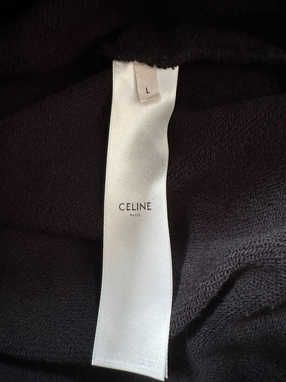 Celine Black & White Logo Hoodie