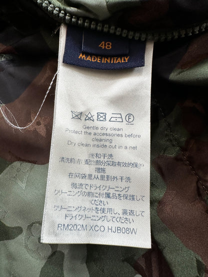 Louis Vuitton Green Camouflage Monogram Windbreaker