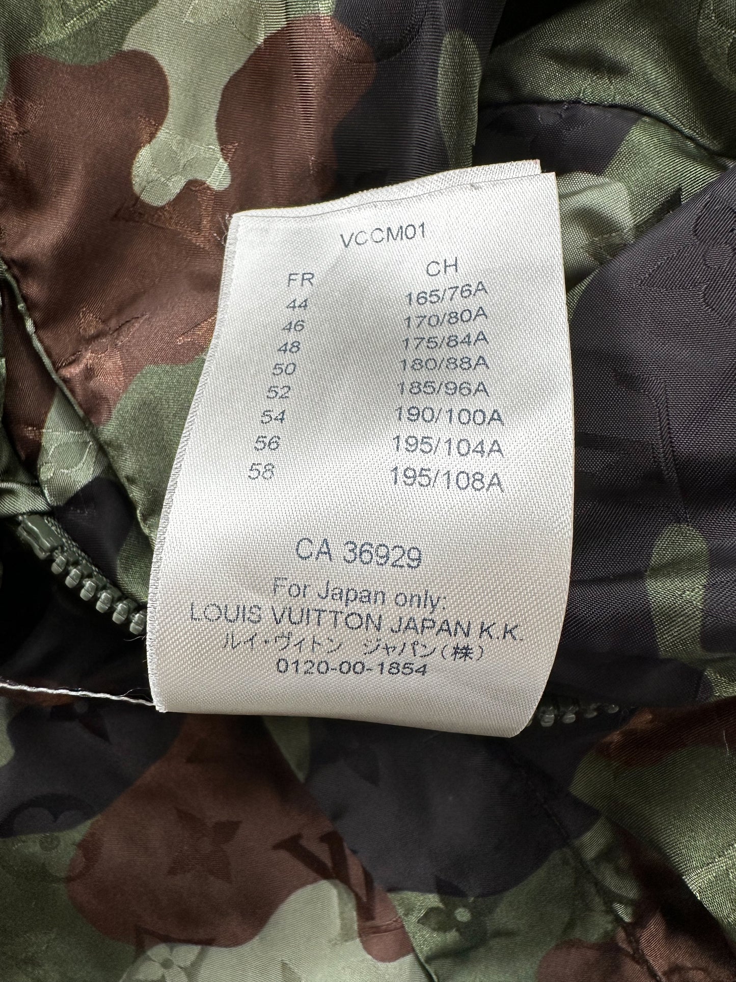 Louis Vuitton Green Camouflage Monogram Windbreaker